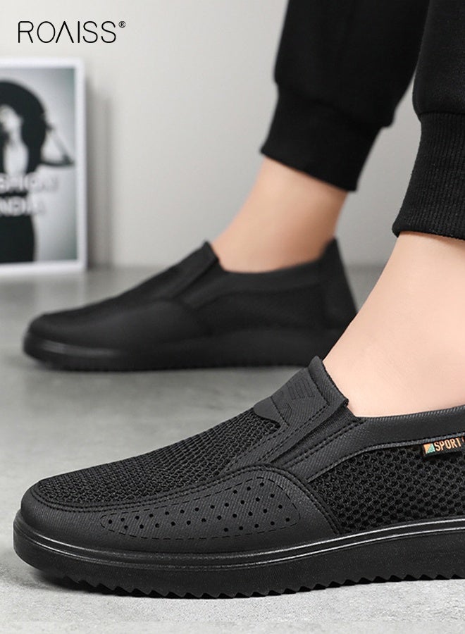 رويس أحذية رياضية رجالية مريحة قابلة للتنفس من القماش الشبكي، أحذية خفيفة الوزن للمشي، أحذية رياضية خارجية - Image 3