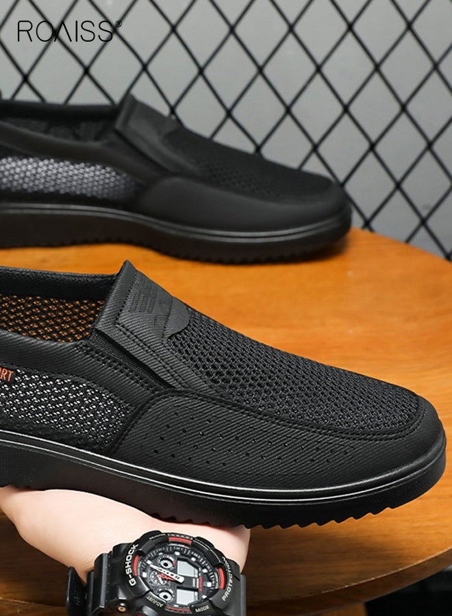 رويس أحذية رياضية رجالية مريحة قابلة للتنفس من القماش الشبكي، أحذية خفيفة الوزن للمشي، أحذية رياضية خارجية - Image 5