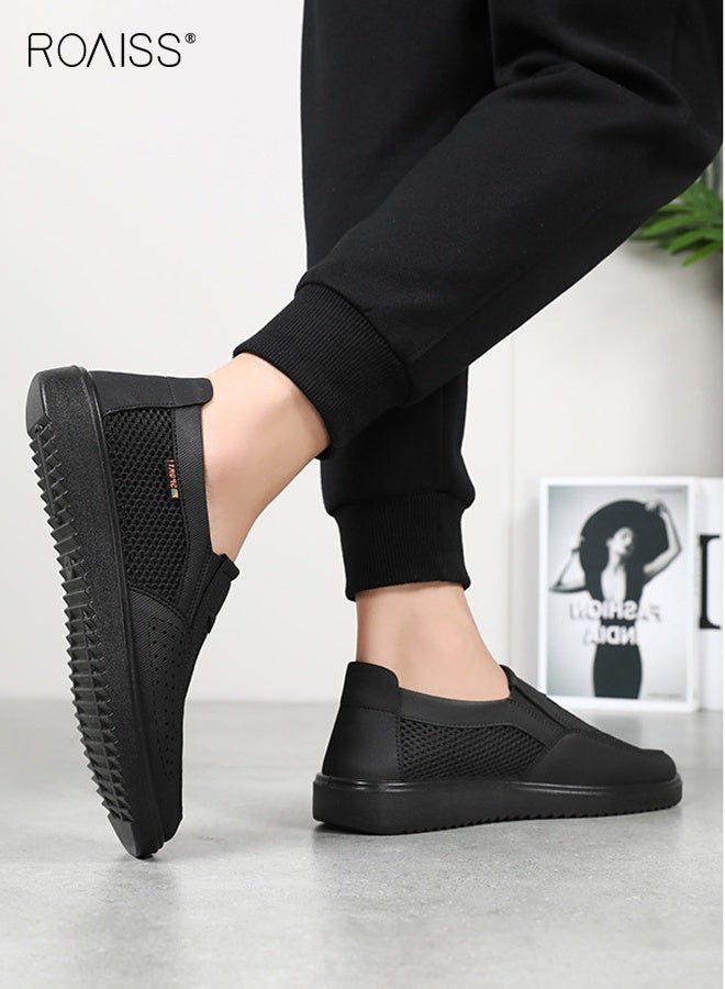 رويس أحذية رياضية رجالية مريحة قابلة للتنفس من القماش الشبكي، أحذية خفيفة الوزن للمشي، أحذية رياضية خارجية - Image 4