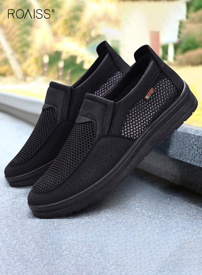 رويس أحذية رياضية رجالية مريحة قابلة للتنفس من القماش الشبكي، أحذية خفيفة الوزن للمشي، أحذية رياضية خارجية - Image 2