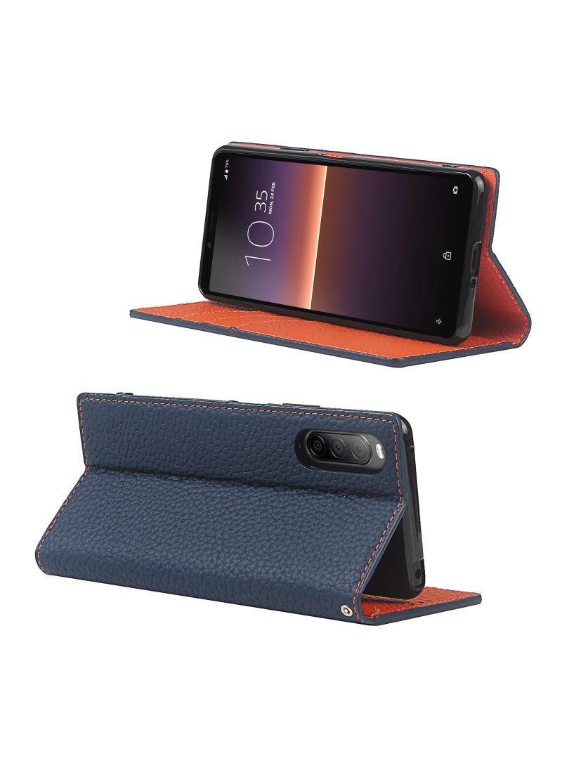 Suteni - Flip Cover Card Slots Leather Phone Case for Sony - Image 1