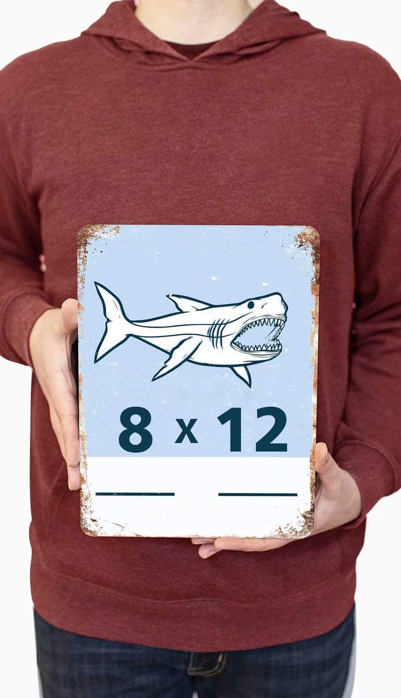 Mvgges Aluminum Sign - Customer Parking Only W Double Arrow - Retro Style - 12" x 8" - Tin Material - Image 2