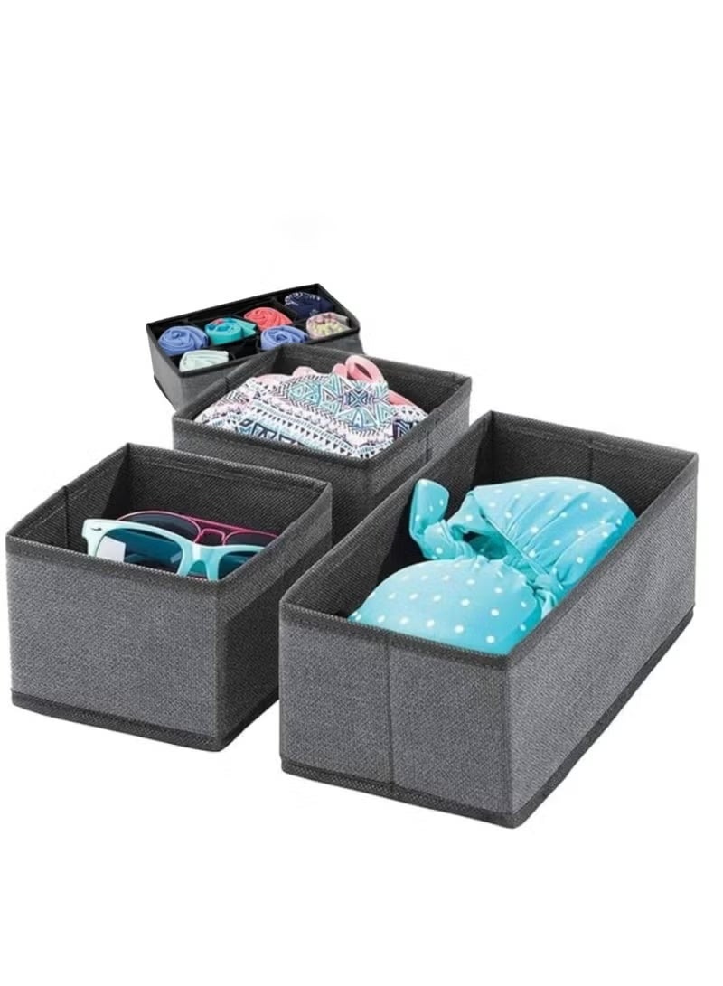 AAS ECOM Wardrobe Clothes Organizers and Storage - 6PCS Cloth Organizer with 6 Grids- Cloth Storage Organizer Boxes- 35L Fabric Bedroom Closet Organizer- Organizer Box Storage - Image 4