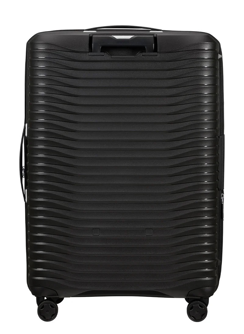 سامسونايت Upscape Suitcase Check-In Size 75 cm / 28 inch, 4 Spinner Wheels, Polypropylene, Black|Inner Mesh Pocket|Expandable|Removable Divider|TSA Lock - 10 Years International Warranty