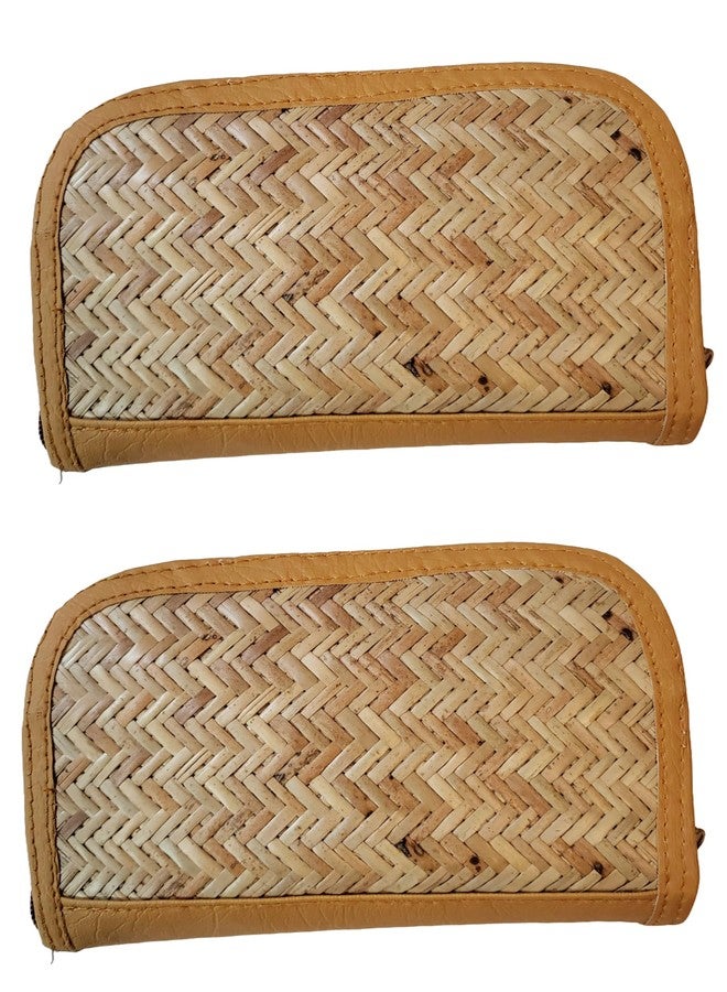 CLASSIQUE Shital Pati Bamboo Bags Full Chain Clutch Combo Eco-Friendly (Combo Of 2) (Full Chain Clutch) - Image 1