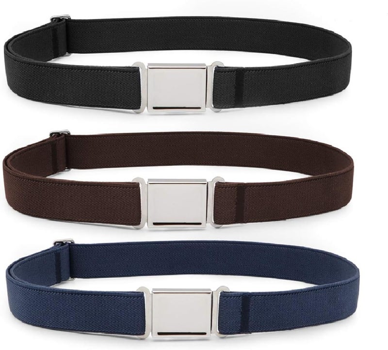 Jas. Good Kids Adjustable Magnetic Belt Boys Girls Elastic Belt with Easy Magnetic Buckle for Back to School Girls - Image 1