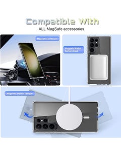 glassology Samsung Galaxy S23 Ultra Clear Magsafe Silicon  Case , Slim & Protective Design, with Superior Camera Protection Bump Back Cover Case  - Image 4