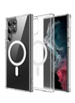 glassology Samsung Galaxy S23 Ultra Clear Magsafe Silicon  Case , Slim & Protective Design, with Superior Camera Protection Bump Back Cover Case  - Image 1