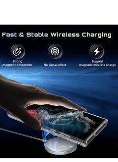 glassology Samsung Galaxy S23 Ultra Clear Magsafe Silicon  Case , Slim & Protective Design, with Superior Camera Protection Bump Back Cover Case  - Image 3