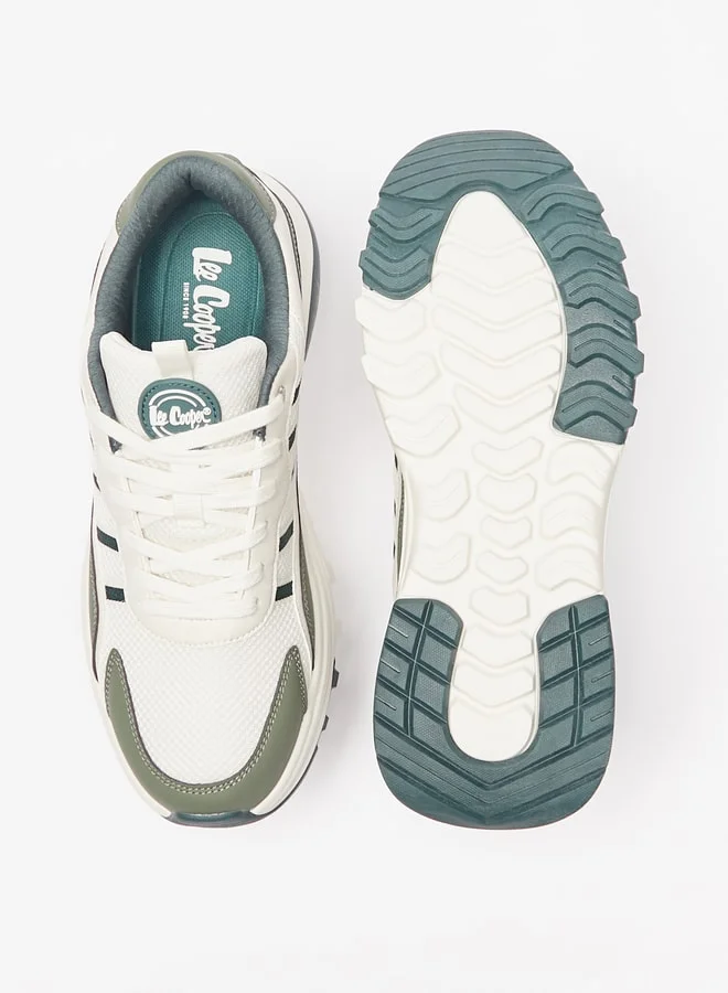 Lee Cooper Mens Colourblock Sports Shoes With Lace-Up Closure