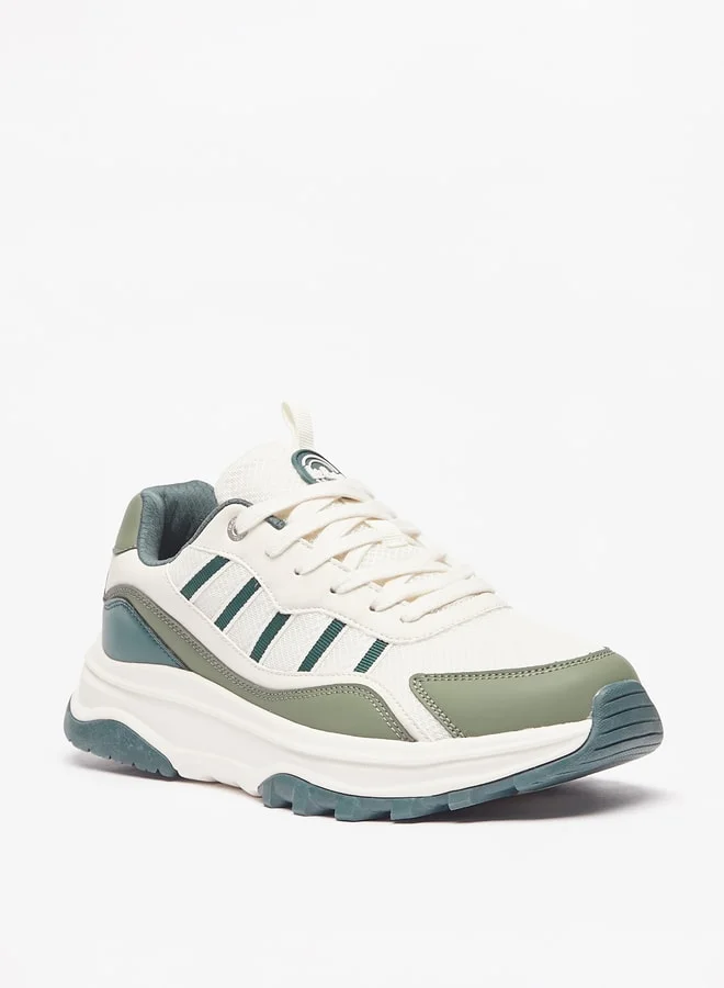 Lee Cooper Mens Colourblock Sports Shoes With Lace-Up Closure
