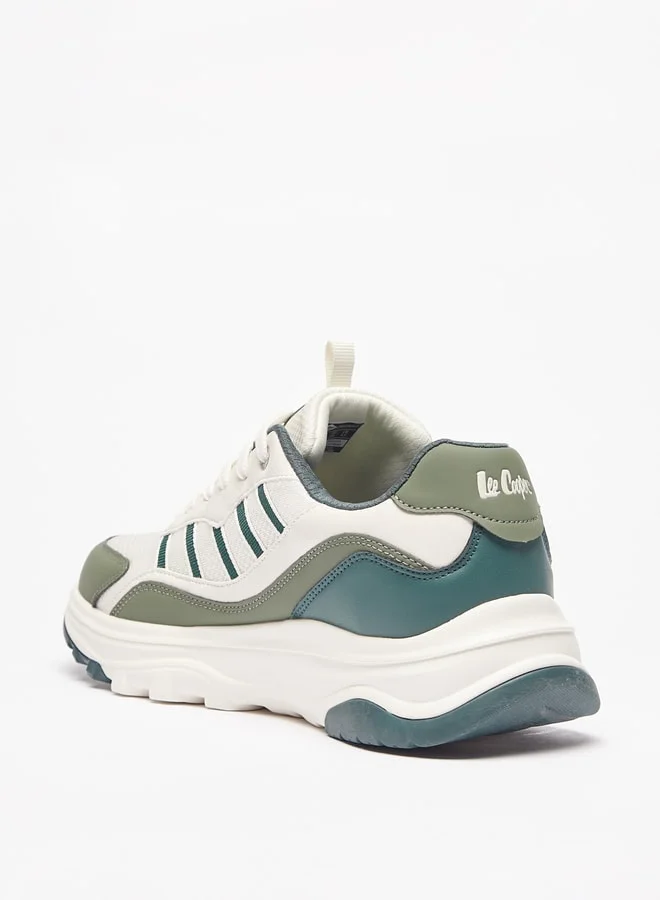 Lee Cooper Mens Colourblock Sports Shoes With Lace-Up Closure