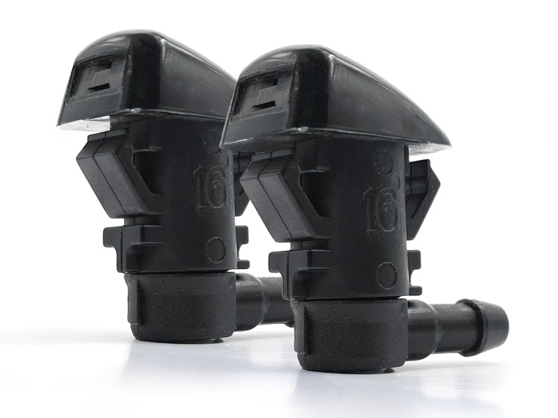 Click&Fit Windshield Washer Nozzles replacement for Dodge, Jeep Grand Cherokee Liberty Commander, Chrysler – Wiper water sprayers kit accessories, 2pcs Double Fan - Image 4
