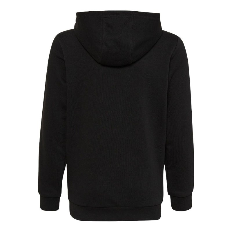 Adidas (GS) adidas Original Logo Hoodie Asia Sizing 'Black White' - Image 2