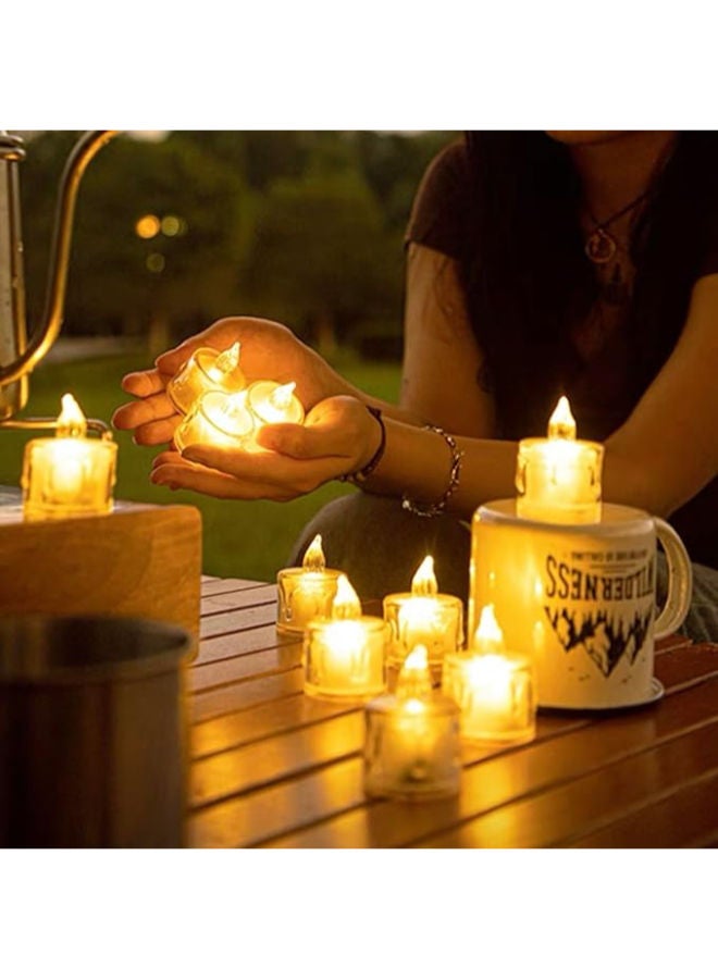 12 Pack Flameless Tea Lights Candles, Battery Operated - Image 3