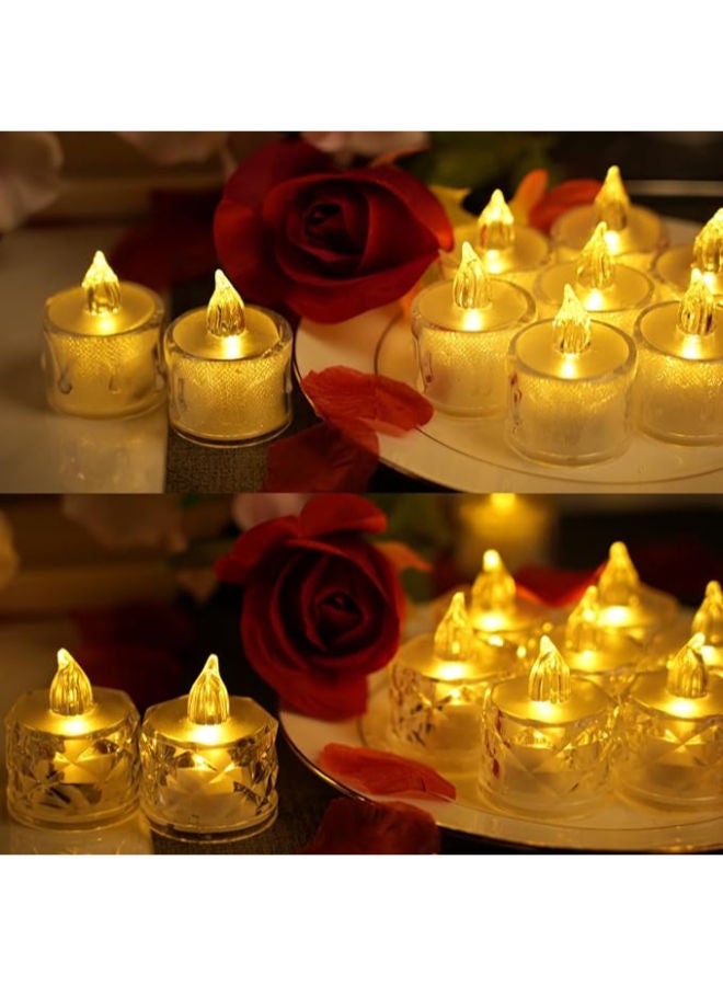 12 Pack Flameless Tea Lights Candles, Battery Operated - Image 4