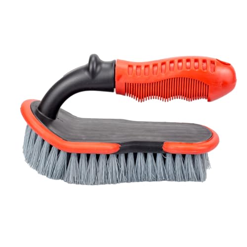 Maxshine Universal Tire & Carpet Curved Brush – Stiff Bristle Wheel Cleaning Brush for Car Detailing – Durable Design for Deep Cleaning Tires, Mats & Carpeted Surfaces - Image 3