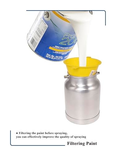 Dynastus 33 oz Siphon Feed Spray Gun - 2.5mm Nozzle for Spraying Oil-Based or Latex Paints, with Filtering and Cleaning Kits - Image 4