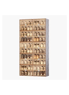 Home Box خزانة أحذية قابلة للطي 10 أبواب ثيون 34 × 172 × 85 سم  - Image 1