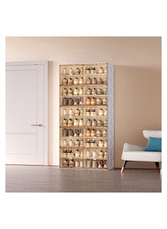 Home Box خزانة أحذية قابلة للطي 10 أبواب ثيون 34 × 172 × 85 سم  - Image 4