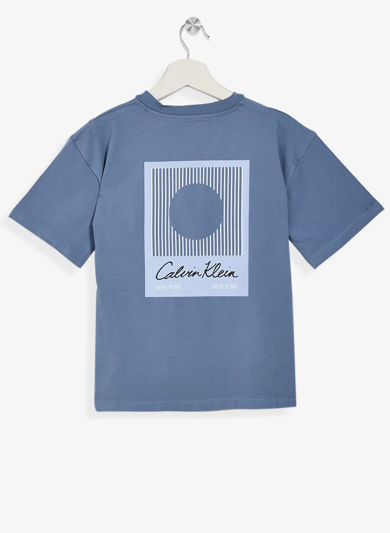 Calvin Klein Jeans Youth logo Crew Neck T-Shirt