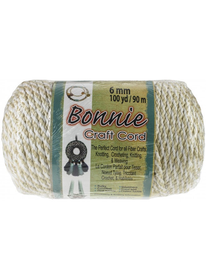 Pepperell Bonnie Macrame Craft Cord 6mmX100yd - Oatmeal