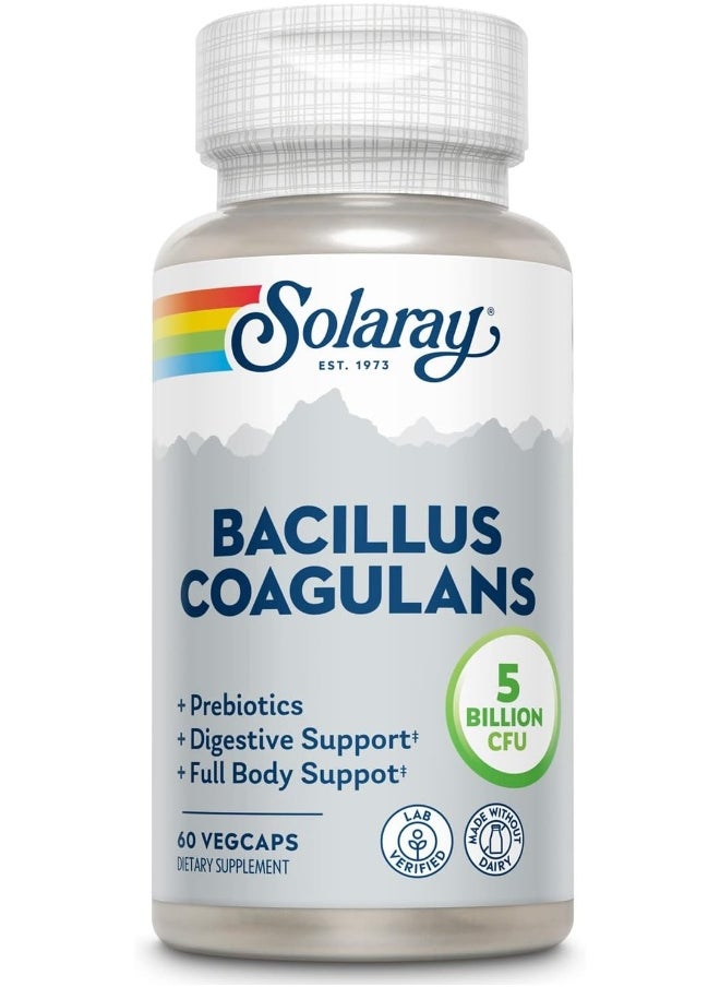 Solaray Bacillus Coagulans Probiotic Gut And Immune Health 60 Vcaps  - Image 1
