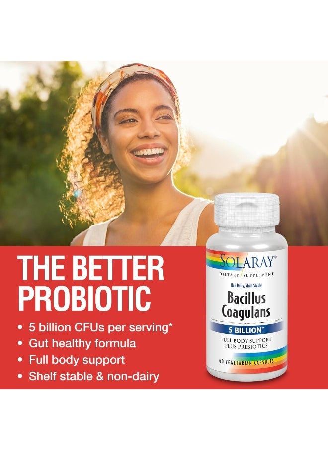Solaray Bacillus Coagulans Probiotic Gut And Immune Health 60 Vcaps  - Image 4