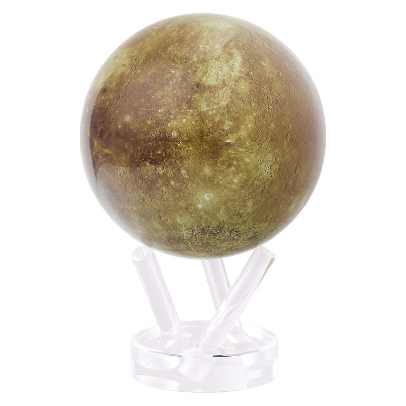 MOVA Mercury Globe 45 Rotating Solar Planet Model with Realistic Surface Detail No Wires or Batteries Silent Motion Decor