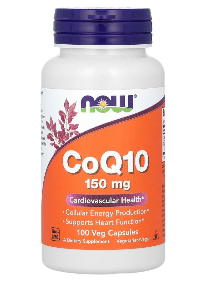 now CoQ10 150 mg 100 Veg Capsules