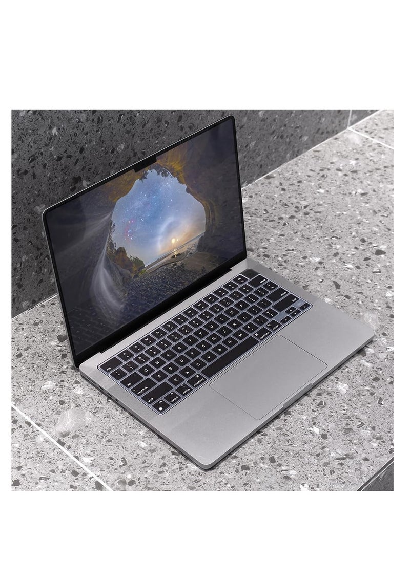 Generic Silicone Keyboard Cover for MacBook Air 15" M4/M3/M2 A3241 A3114 A2941 & 13.6" A3240 A3113 2681 & Pro 14" & 16" M4 M3 M2 M1 Chip A3112 A3401 A3185 A2918 A2992 A2779 A2442 A3403 A3186 A2780 A2485  A2991 Released in 2021-2024 US Layout Protector  - Image 5