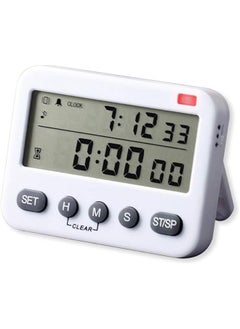 Beauenty SHOWAY Clock+ Digital Timer, Kitchen Timer for Cooking Countdown Timers, Countdown Timer for Kids, Magnetic Timer Loud Ring Adjustable Volume Big Numbers, AAA Batteries Included. 
