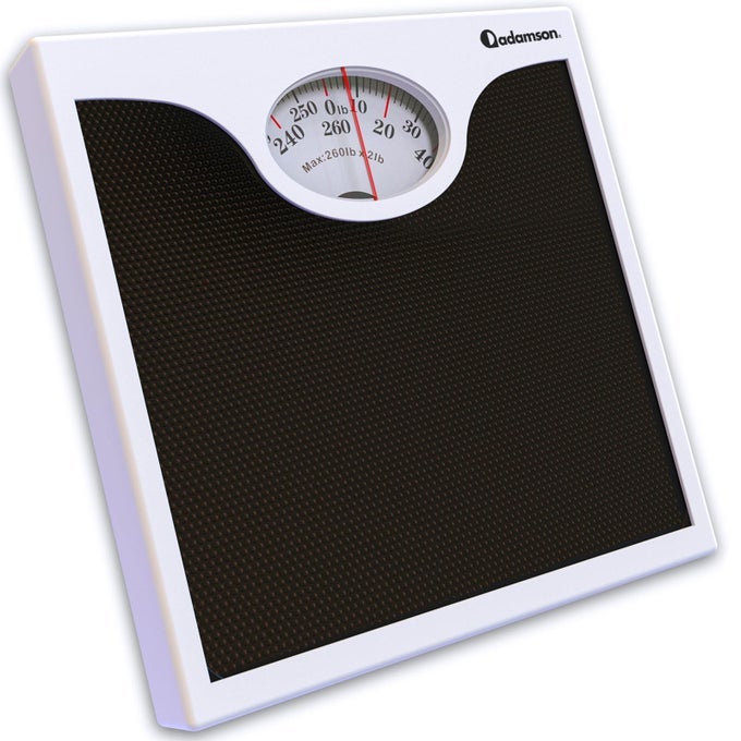 A22 BATHROOM SCALE FOR BODY WEIGHT UP TO 260 LB ANTISKID RUBBER SURFACE ANALOG BATHROOM WEIGHT SCALES