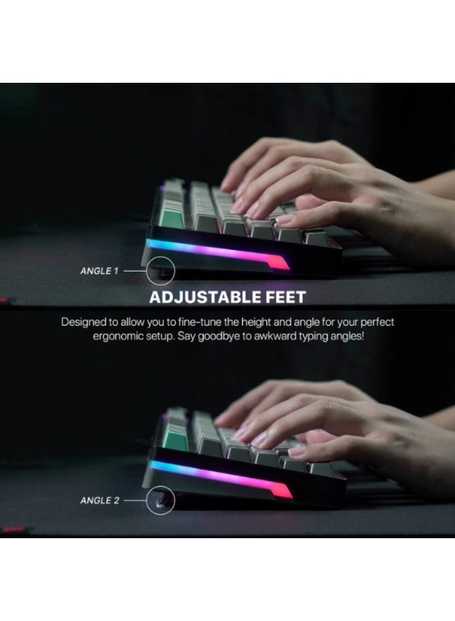 Fantech Atom Pro83 MK913 Mechanical Gaming Keyboard Red Switch EN Stellar Edition - Saturn - Image 5