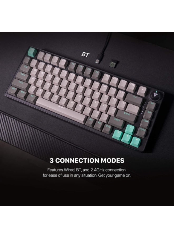 Fantech Atom Pro83 MK913 Mechanical Gaming Keyboard Red Switch EN Stellar Edition - Saturn - Image 3