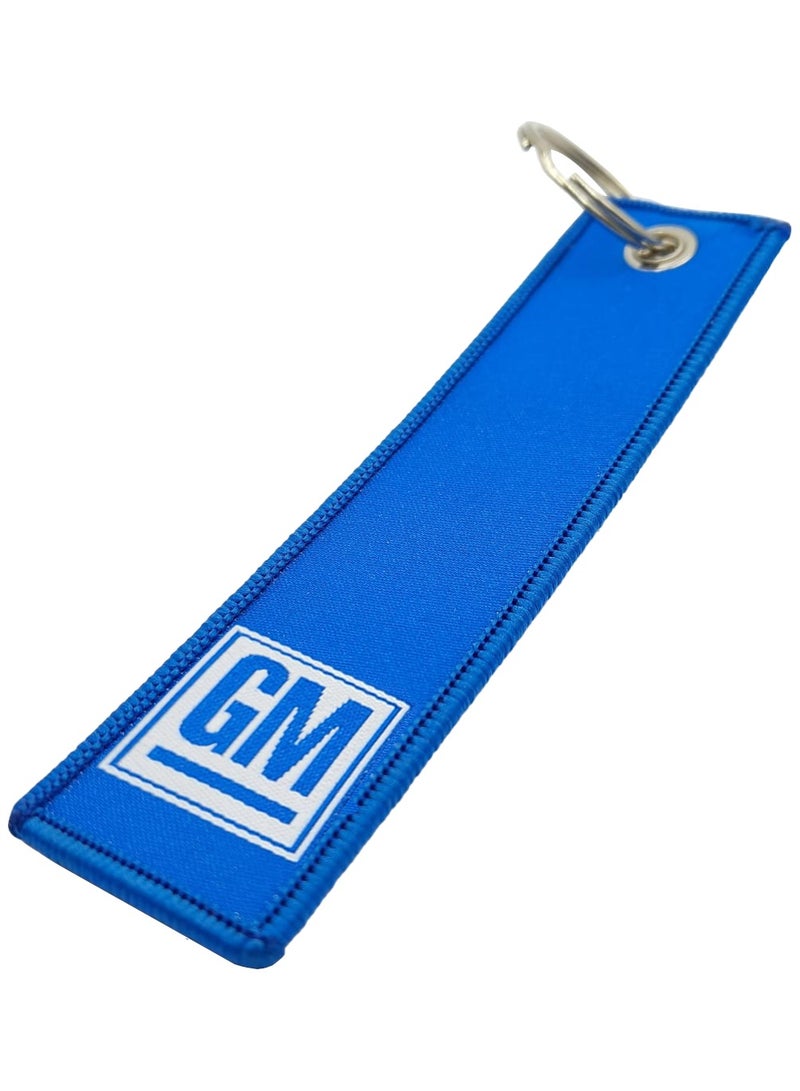 GM Home Keychain, Premium Type Fabric Strap Keychain, Car Key Chain - Image 1