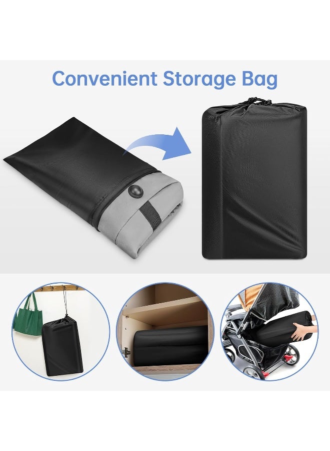 YOREPEK Infant Car Seat Travel Bag Compatible with UPPAbaby MESA V2 and Base,Fit for All Nuna Pipa Car Seat and Base, Padded Car Seat Bags for Air Travel, Carseat Cover for Airplane Travel, Grey - Image 5