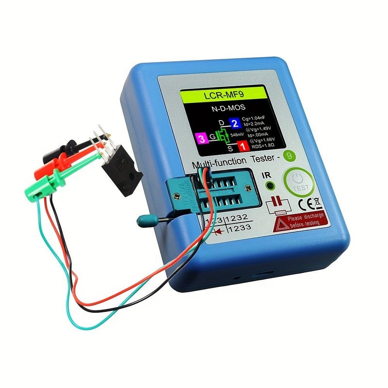 LCD Blue Display LCR MF9 Capacitance Resistance Tester Transistor Meter Diode Triode Capacitor Resistor Test - Image 5