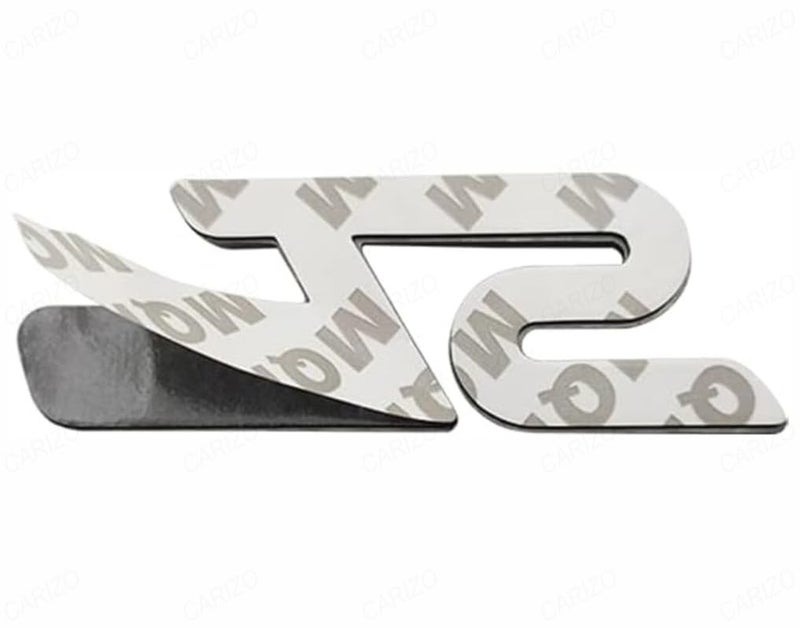 CARIZO Premium Zinc Alloy Badge, 3D Premium Car Side Fender Rear Trunk (Design: ST Line, Red & Silver) Emblem Logo Badge Decals - Image 4