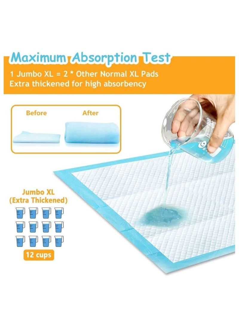 Cherry Medical Supply 50-Pieces Packed In 5 Pouches 60 Cm X 90 Cm Xl Pet Training Pads And Puppy Pads Super Absorbent  - Image 4