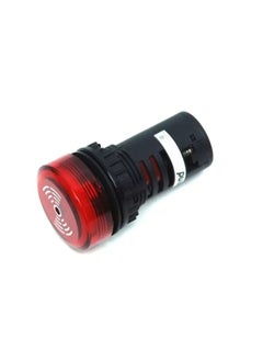 Real Tend Real Tend Red Ø22mm / Ø25mm 220VAC Buzzer Pilot LED Lamp Flashing & Audible Alarm, Doorbell Alarm with 1 Year Warranty 