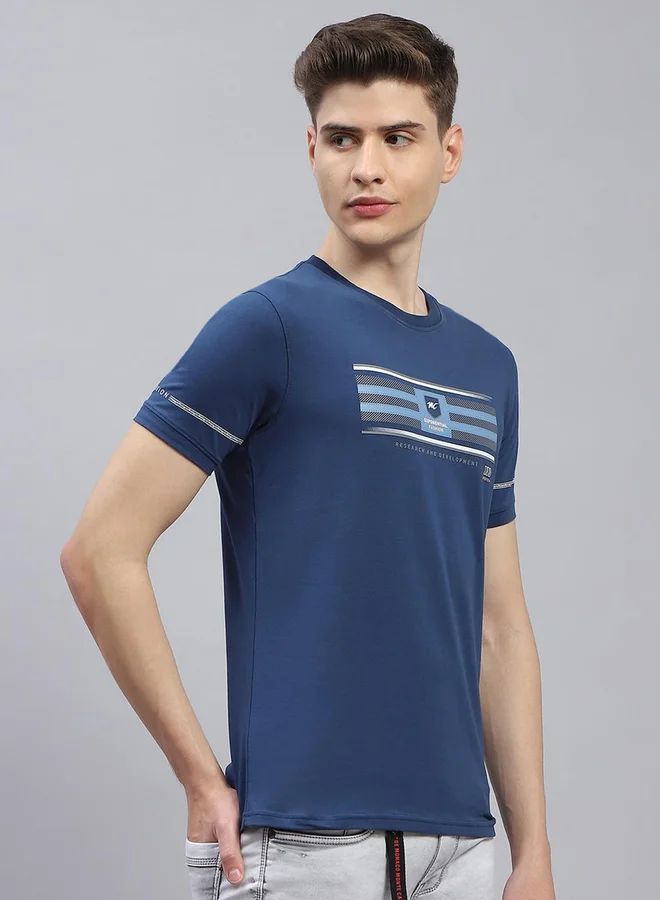 Monte Carlo Graphic Printed Round Neck Regular Fit T-Shirt