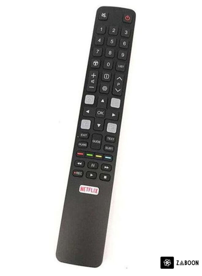 Zaboon Remote Control For Tcl 4K Screen Black