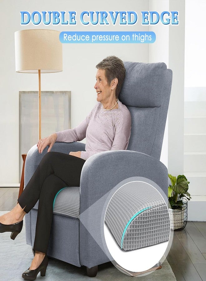 KAVIL Recliner Chair Cushions For Elderly Long Sitting, Extra Large Cooling Seat Cushion Support For Couch, Armchair - Seniors Chair Thick Foam Pad With Non-slip Base For Tailbone Pressure Relief Pain - Image 5