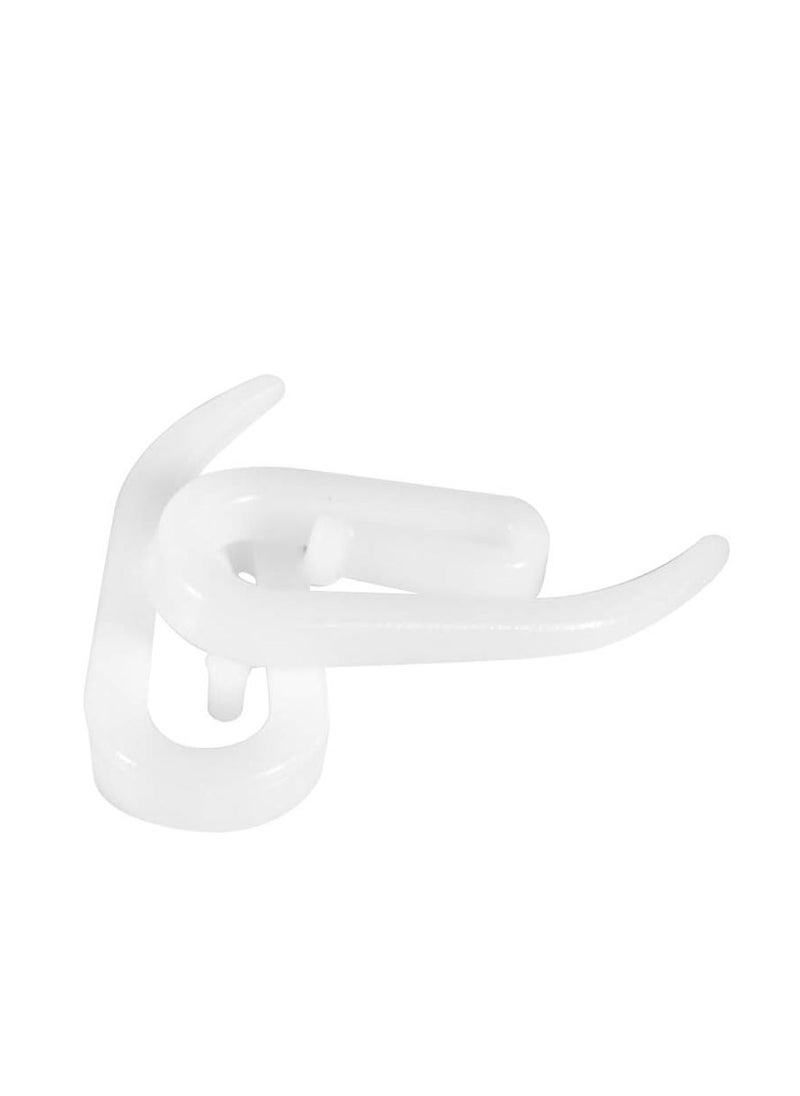 Oasisgalore - 100 Pack Curtain Hooks for Door Window Curtain，Curtain Header Tape Drapery Hooks 2.8x1.2cm - Image 1
