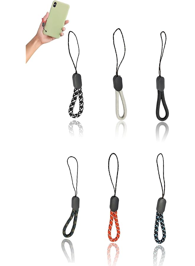 Green Tiger Portable Phone Finger Lanyard - 24-Pack Nylon Wrist Straps, Hand Straps for Secure Grip, Compact & Durable, Convenience, Easy Attachment for Devices - Image 1