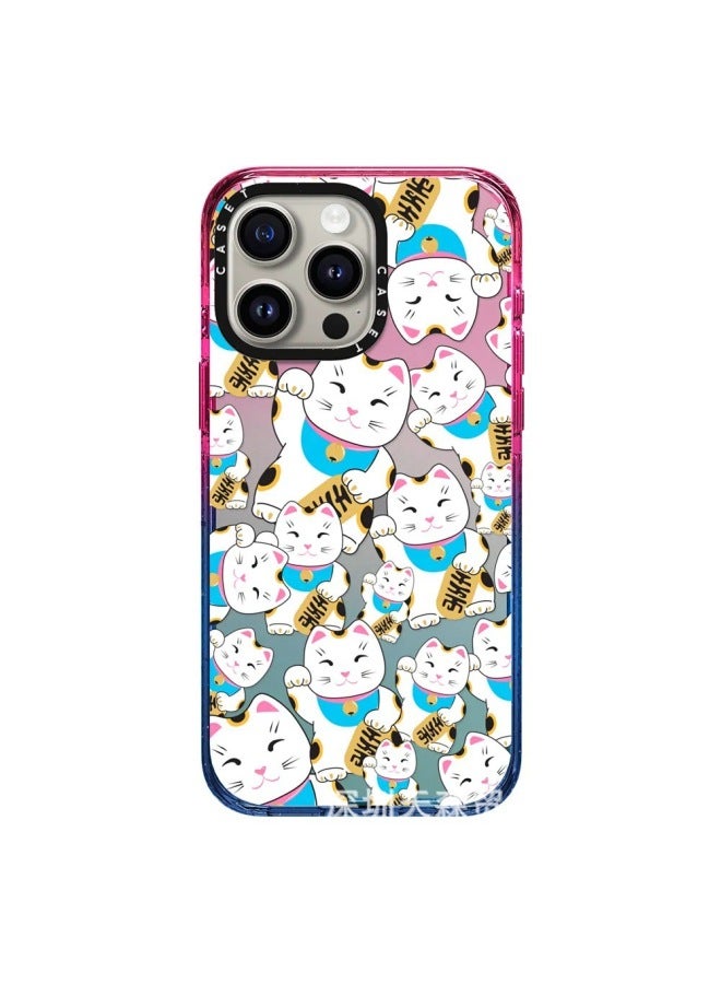 CASE Co-star For 15Pro Phone Case For Apple For Iphone14 Case 13 Cotton Candy 2.0-Colour:Marshmallow-2.0 Upgraded Version [full Screen 0kg Lucky Cats]-Applicable Model:IP16  - Image 1