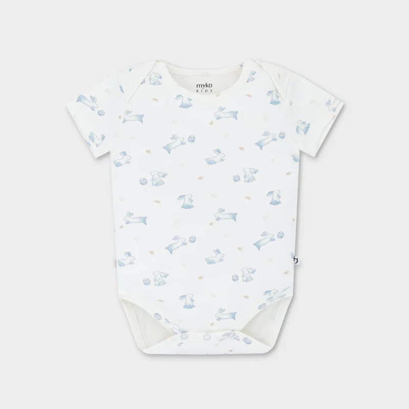  ميكو كيدز Panda Short Sleeve Bodysuit