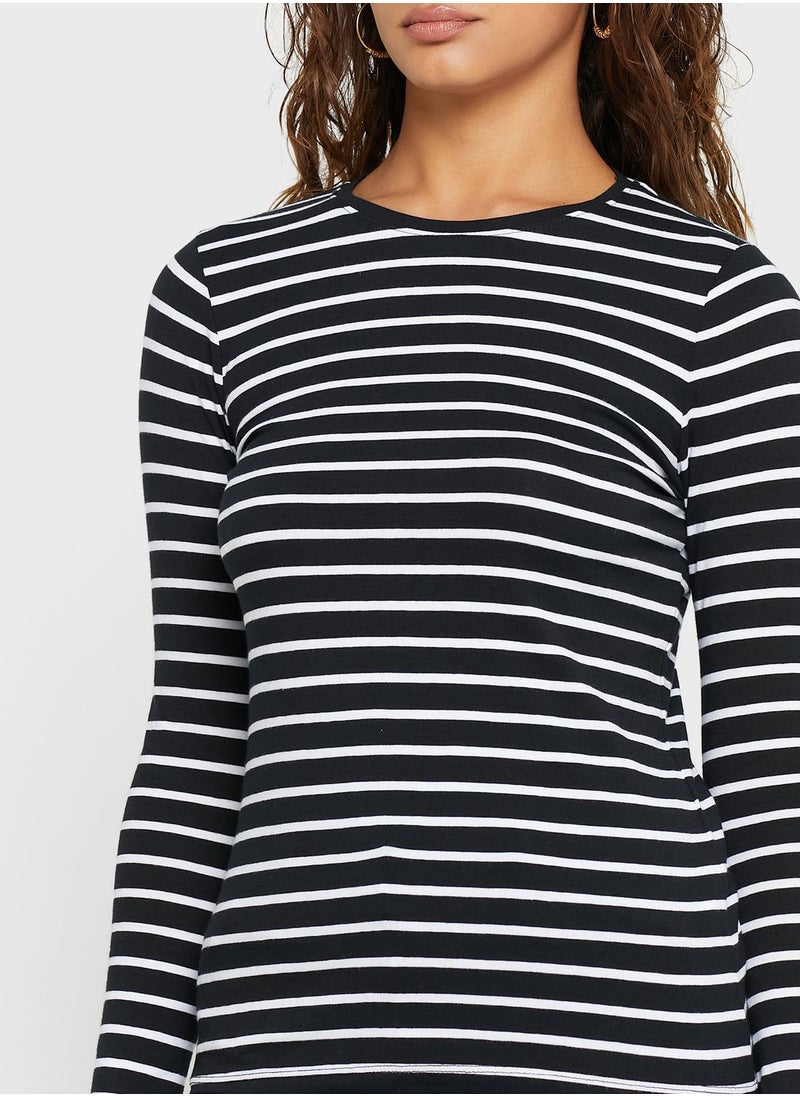 NEW LOOK - Striped Crew Neck Top - Image 1