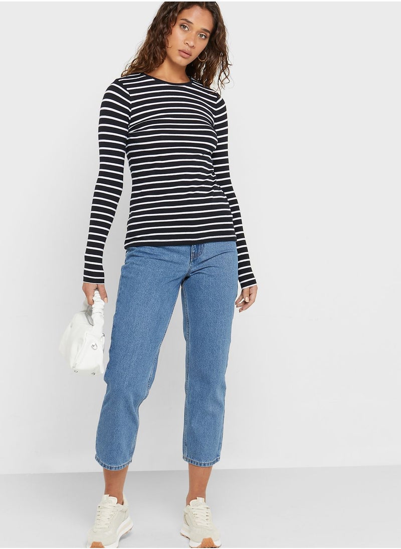 NEW LOOK - Striped Crew Neck Top - Image 1